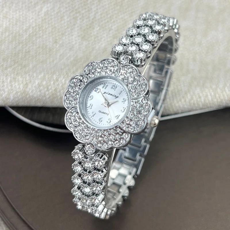 

Flower Watch for Women Watches Luxury Watch Brand Reloj Mujer Watch Bracelet Set Diamond Steel Band Ladies Clock Femme Reloj