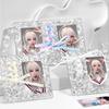 Ins Photo Frame Transparent Photocards Holder Water Ripple Acrylic Photo Frame Kpop Card Display Rack Stand Fans Gift