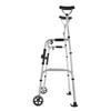 Elderly Walker with Wheeled Trolley and Handrail for Assisted Walking and Lower Limb Training