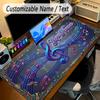 Music Theme Personalized Mouse Pad Custom Name Text Non Slip Desk Pad For Laptop Office Desktop