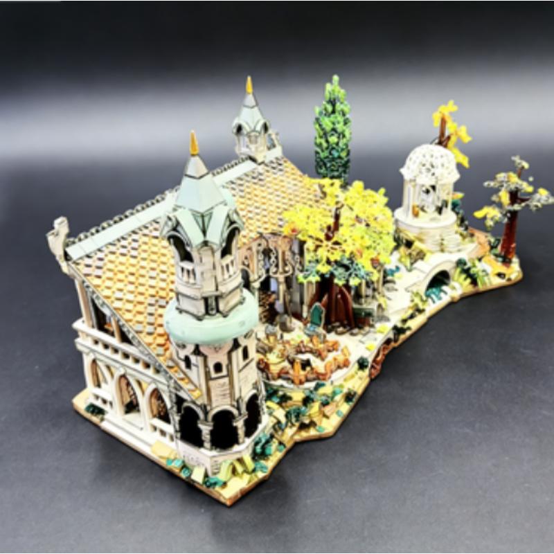 New 6167pcs Circular Movie Series Street Scene Model Compatible With Home Decor Style For Adult's Christmas Birthday Gifts