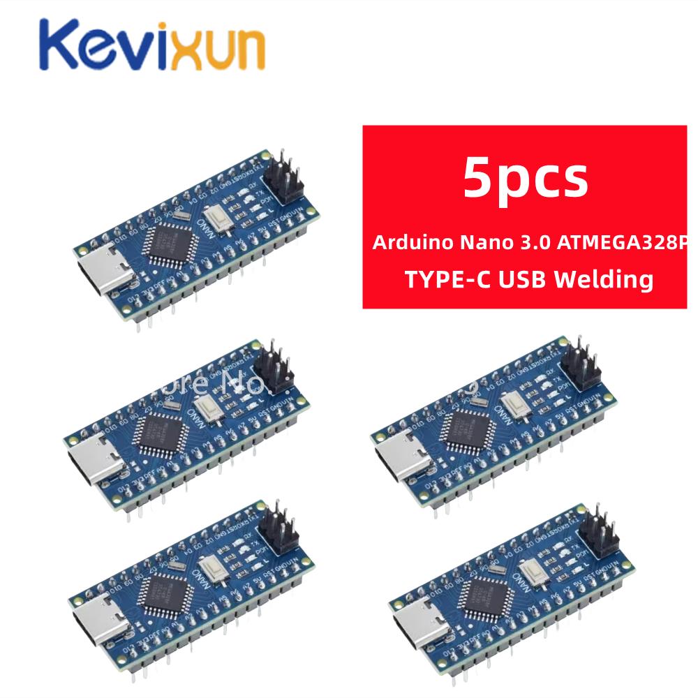 1-10PCS Mini / Type-C / Micro USB Nano 3.0 With the Bootloader Compatible Nano Controller CH340 USB Driver 16Mhz ATMEGA328P