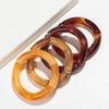 Fashion Acrylic 4PCS/Set Resin Amber Bamboo Bead Elastic Bracelet Bangles Tube Beads Handmake 2025 Trendy Designer Bracelet Set