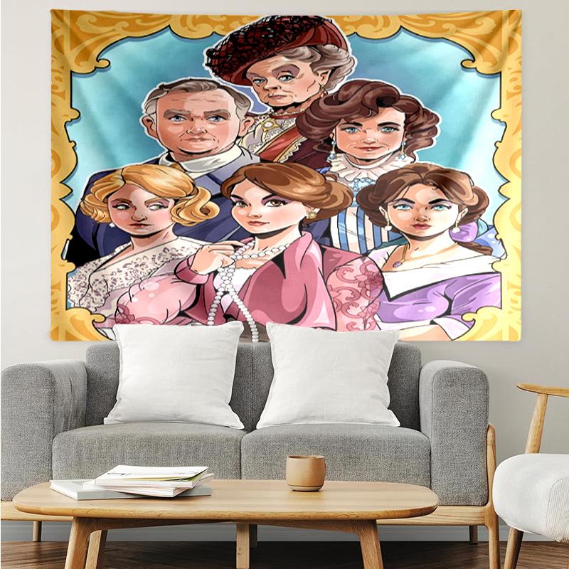 Downton Abbey Characters Quick-Dry Tapestry Hanging for Bedroom,Livingroom, Playroom,Decor Art Room Wall Tapestry Holiday and Birthday Gifts
