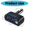 12V/24V Vehicles  Socket Splitter Multiple Device Charging Car Accessory 2 USB Interfaces Totally 3.1A Output