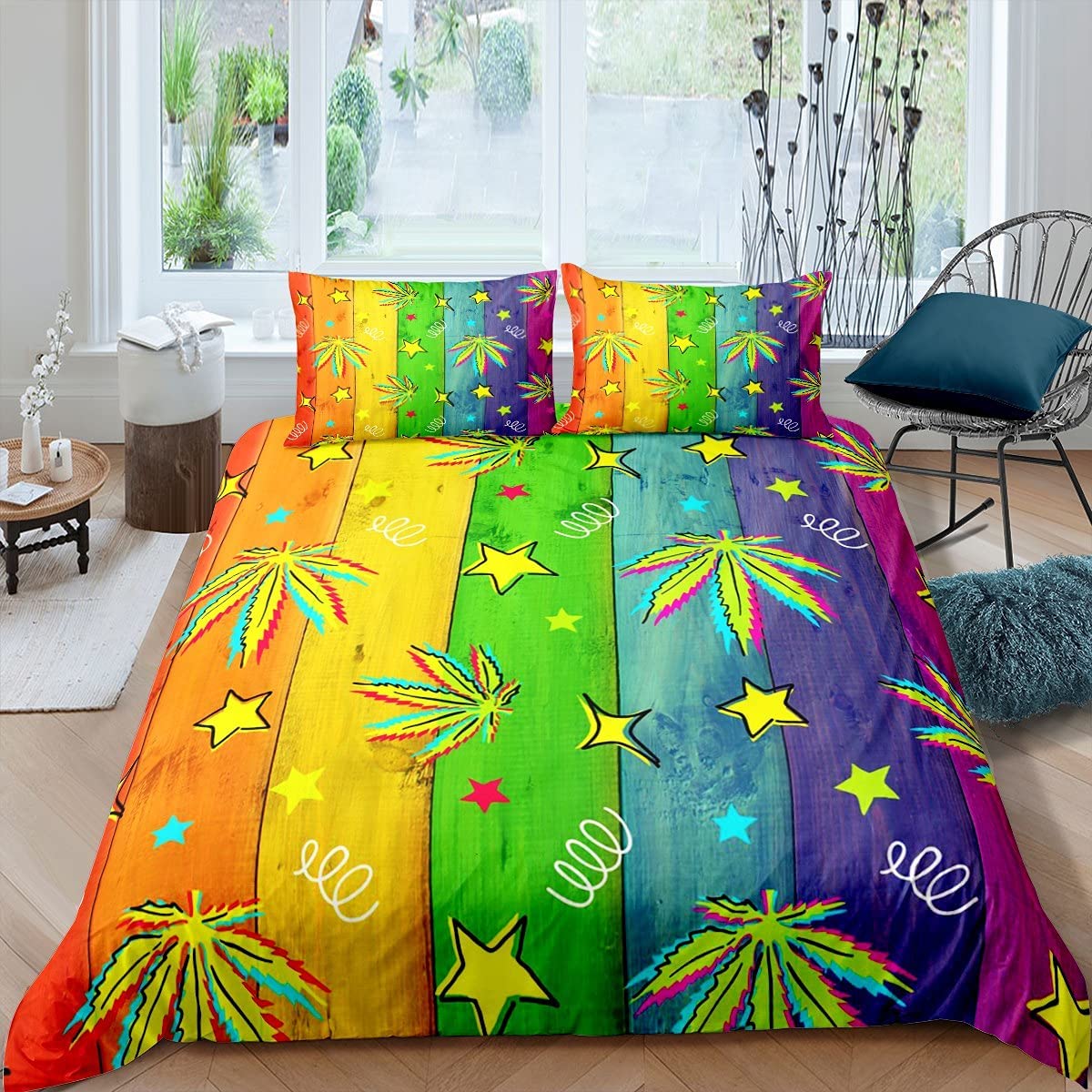 

Покрывало в деревенском стиле с принтом деревянной двери, пододеяльник с тематикой бабочек, розовый с розой, комплект постельного белья для спальни для девушки/женщины EU single(135x200cm)