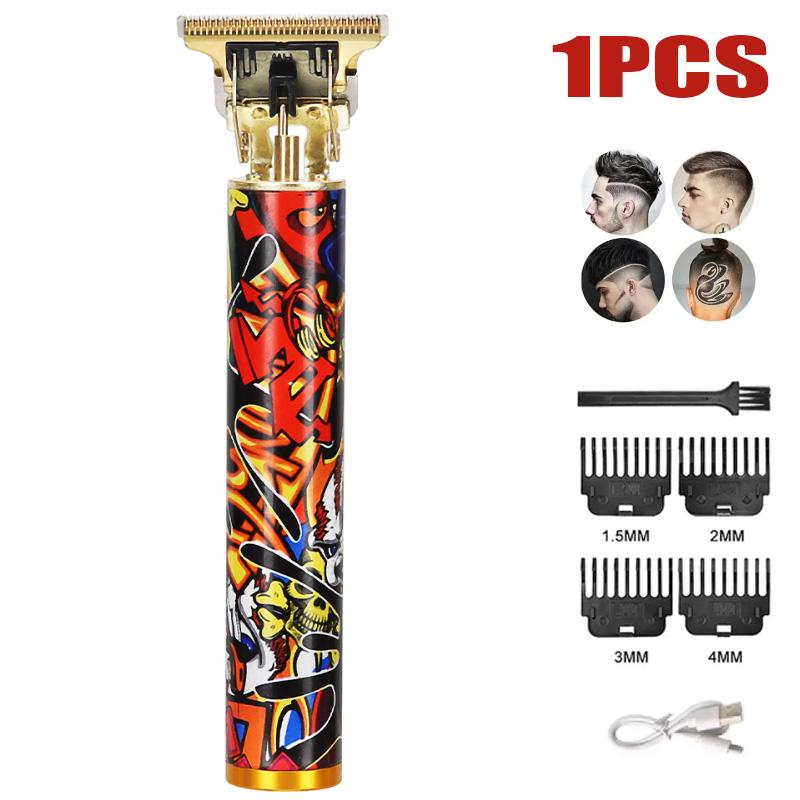 

1/2/3/5 шт. в упаковке T9 машинка для стрижки волос бритье три режима стрижка волос электробритва подарок парню парикмахерские машинки для стрижки красный