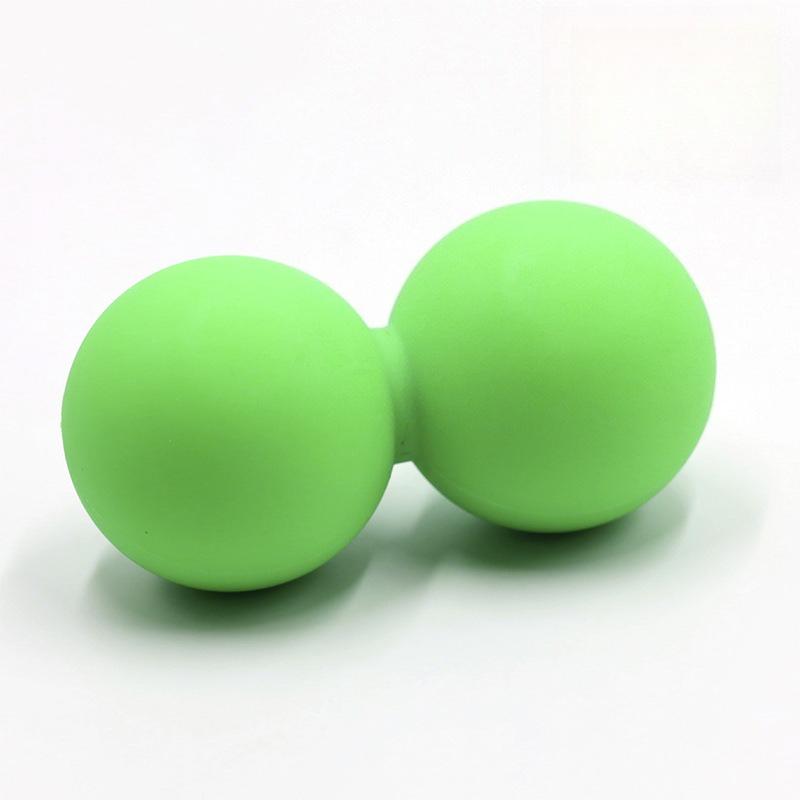 Double Ball Massage Fitness Connected Fascia Deep Muscle Release Relaxation Ball Yoga Assistance Tool Peanut Ball зелёный