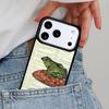 Vintage Retro Frog Mushrooms Phone Case for iPhone 17ProMax 12 13 14 15 16e 17 Pro Max Plus Air Cover