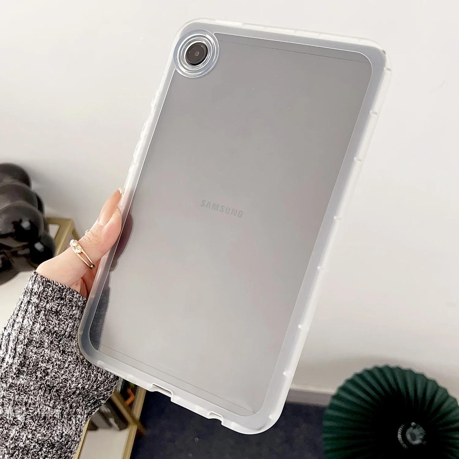Pour Samsung Tab Étui S10 S9 S8 S7 FE A9 Plus A8 A7 S6 Lite Étui Tablette Manchon Épais Anti-choc Transparent Silicone Souple Housse Funda for Tab A9 2023 pur