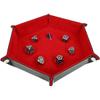 Hexagonal Velvet Foldable Dice Storage Tray