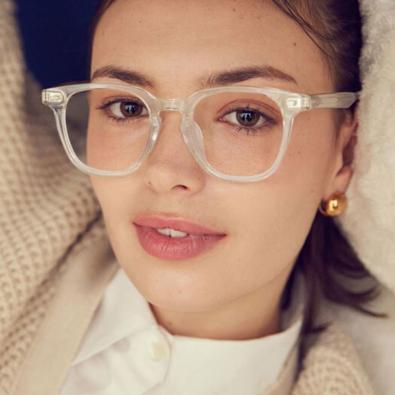 DAYWALKER Zeiss Lens Unisex Blue Light Blocking Horn-Rimmed Glasses WOOD C17