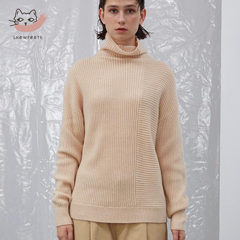 

Женский свитер с высоким воротником из кашемировой смеси Sinuofude M