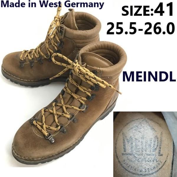

Кожаные треккинговые походные ботинки MEINDL 41 25.5-26 коричневые Западная Германия 70-80-е(ИСПОЛЬЗОВАЛ)