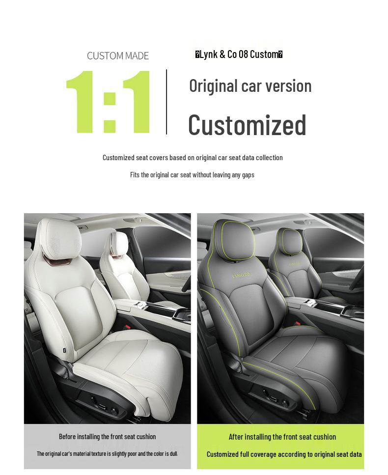 2025 Halo Lynk&Co 08 Extra-Long Range Full Coverage Car Seat Cushion