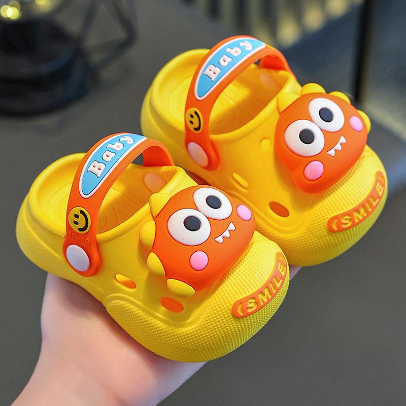 Kids Dinosaur Sandals With Non Slip Pvc Sole For Summer Outdoor Play