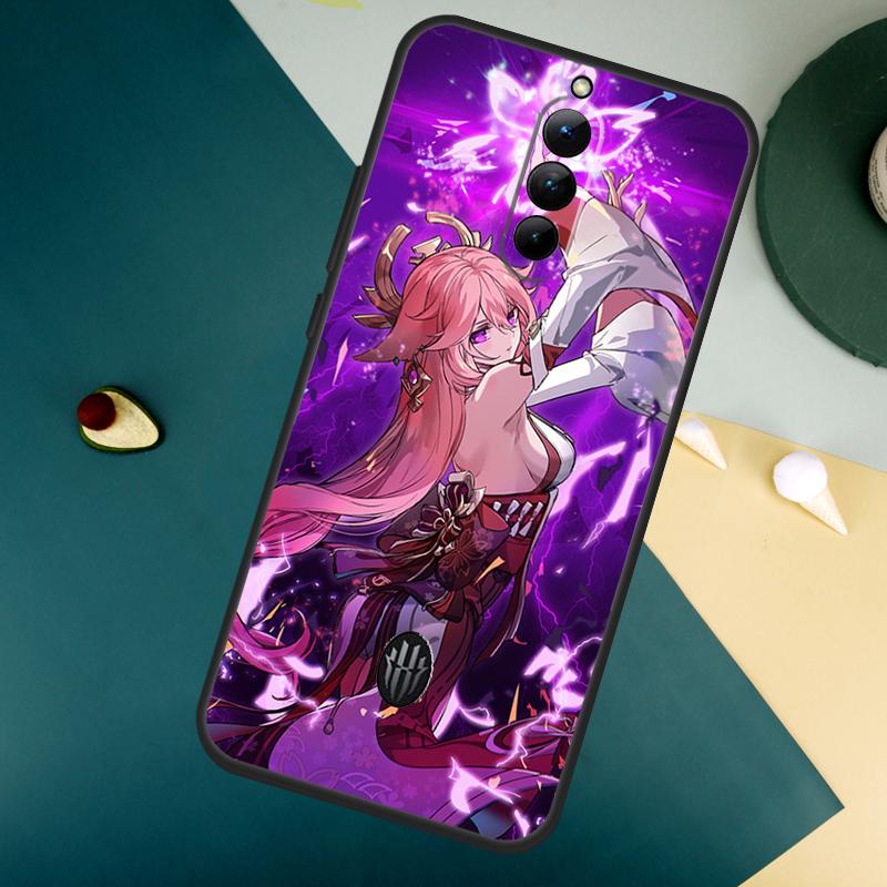 

Genshin Impact Yae Miko For ZTE Nubia Red Magic 8 9 8S 9S 10S Pro Plus 10 Air 6S 7S 7 Pro Red Magic 11 Pro Plus Case RedMagic 10S Pro