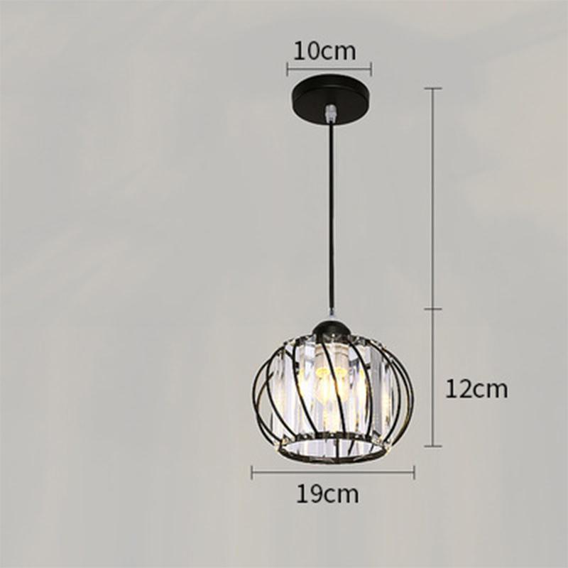 Crystal Ceiling Light Corridor Ceiling Lamp Luxury Balcony Aisle Foyer Kitchen Ceiling Pendant Light Hanging Chandelier Crystal