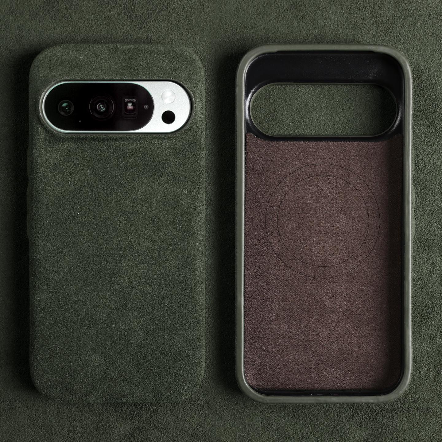 Alcantara Premium vāciņš Google Pixel 9