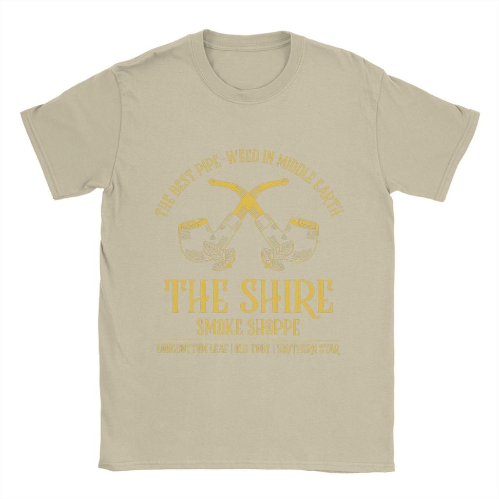 Men T-Shirts L-Lords Of The R-Rings   Vintage 100% Cotton Tees Short Sleeve The Shire Smoke T Shirt Round Collar Clothing Unique