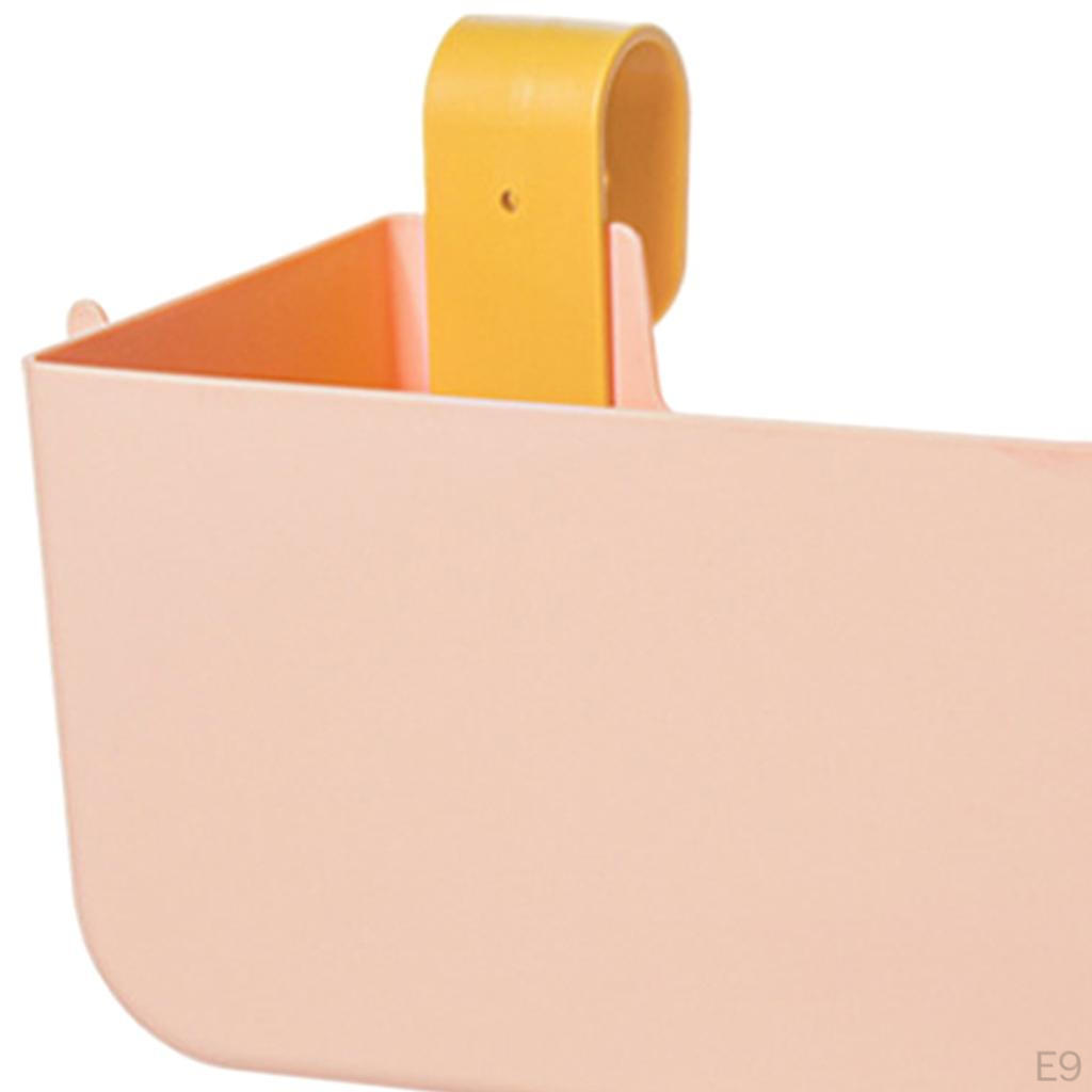 Bedside Hanging Storage Organizer with Hooks for Dorm Room Essentials