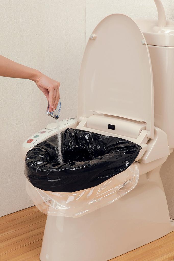 Aiwa Simple Toilet Emergency Toilet use prevention bag in Japan Bag_50 set_Leak included_Made