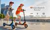 K6 Kids Electric Scooter 150W 2.6Ah 6.5'' Solid Tires Bluetooth Speaker LED Lights Foldable & Height Adjustable 16KM/H Max Speed 7-9KM Range for kids