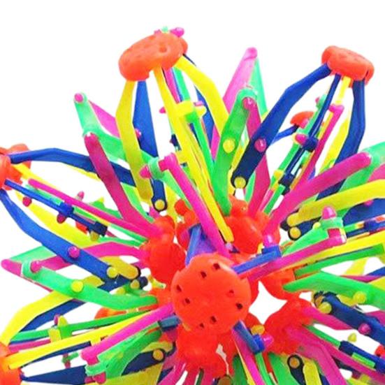 Magic Telescopic Ball for Kids Adults Expandable Deformable Sensory Fidget Ball Colorful Plastic Hand Exercise And Anxiety Relief