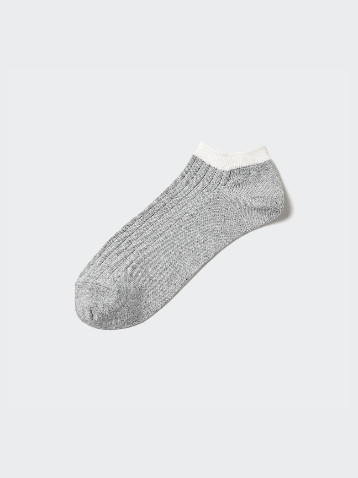 

Короткие носки в рубчик UNIQLO JAPAN 03 GRAY/2729