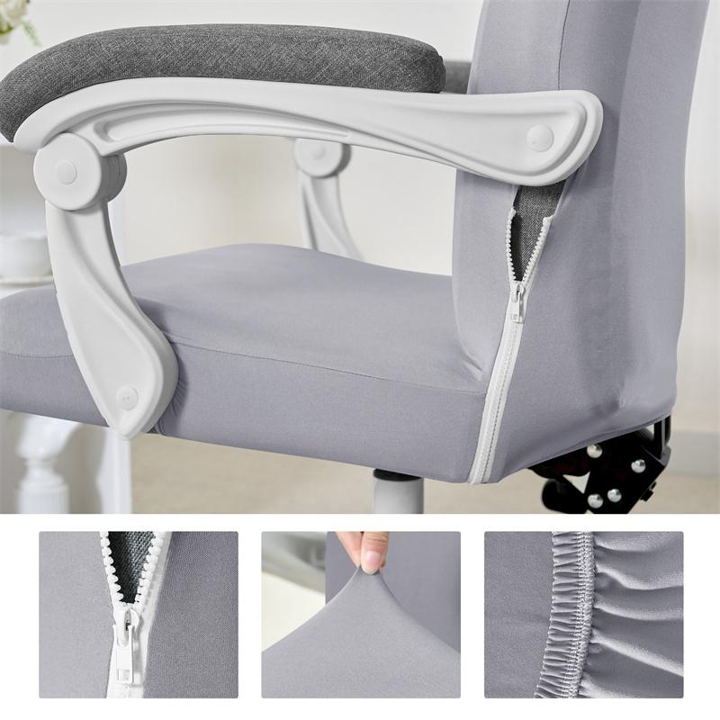 1Pc Office Chair Cover Stretch Anti-Dirty Elastane Cloth Computer Seat Cover Slipcover Universal Non-Slip Game Chair Covers