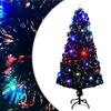 Pre-lit Christmas Tree with Stand 150 Cm Fiber Optic