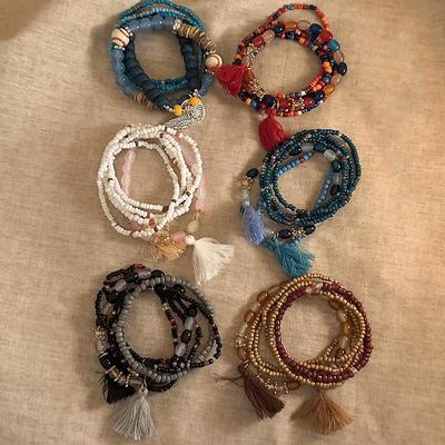 Böhmisches Miyuki Mehrschicht-Perlenarmband: Sommerlicher Ethno-Stil, Leichter Luxus Nische Retro-Schmuck