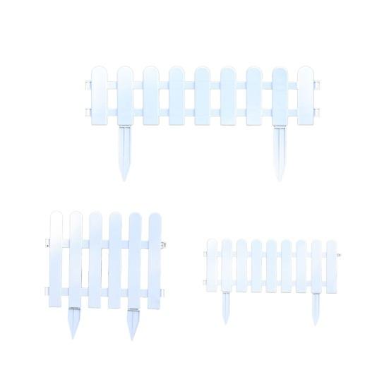 Plastic Garden Retaining Fence Garden Edging Border Panels with Stakes No Dig Landscape Edging Border for Yard Path Lawn