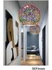 3D LED Colorful Glass Pendant Light - Nordic Minimalist Design for Dining, Shop, Restaurant, or Bedroom