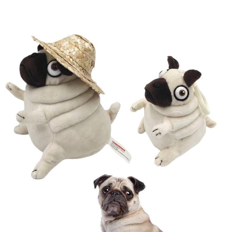 Beautiful Pig The Pug Dog In A Hat Plush Toy