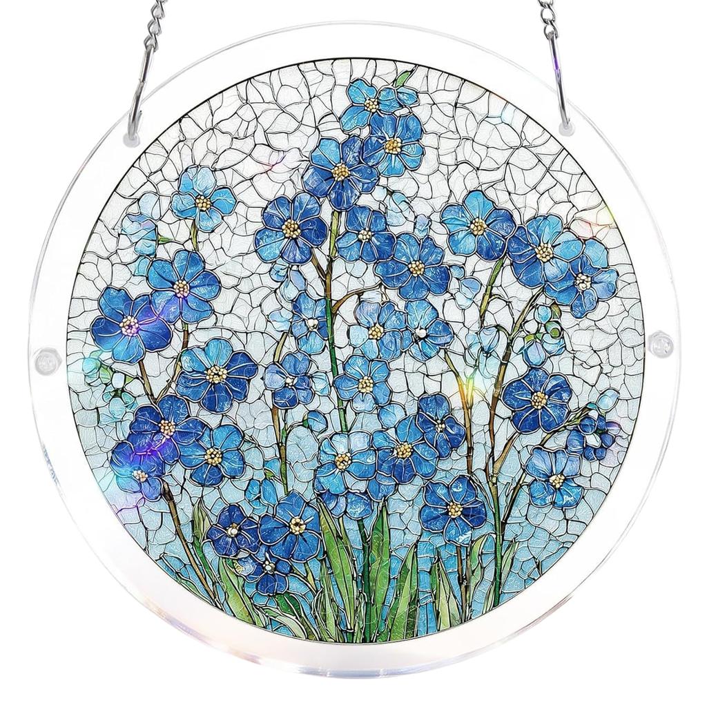 Acrylic Puzzles Toy Double Sided Sun Catcher Acrylic Puzzles DIY Creative Jigsaw Puzzle Pendant for Women Men Mom Birthday Gift