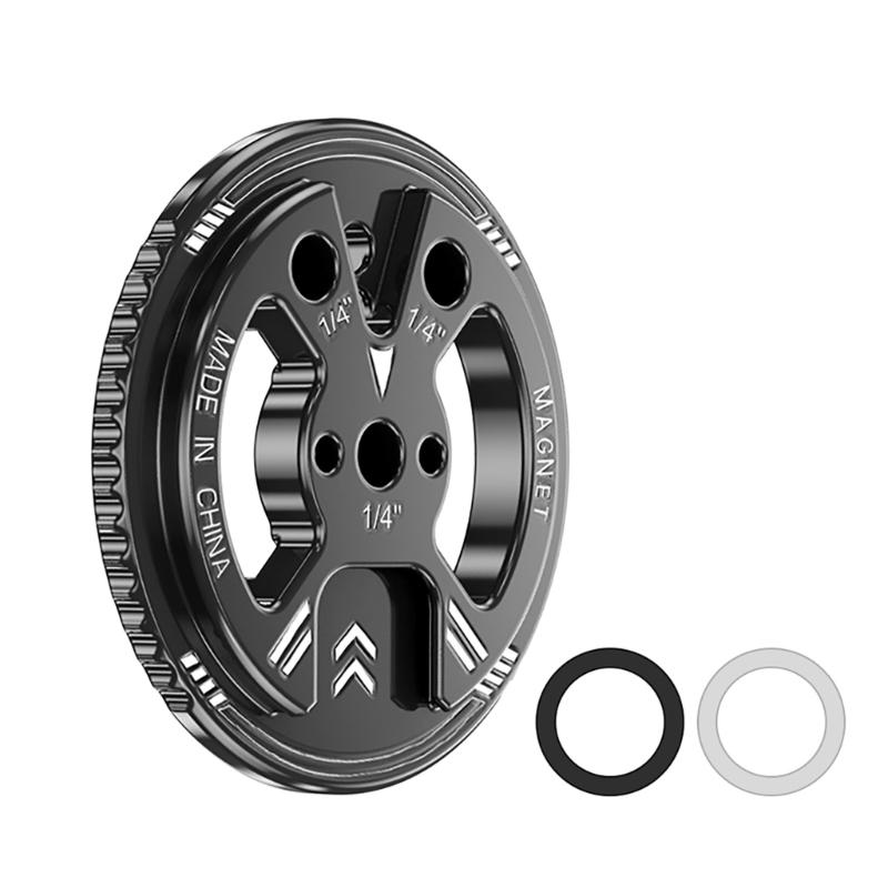 

Universal Magnetic Phone Adapter With Cold Shoe Mount 1/4Inch Thread For Camera Tripod Bracket Aluminum Alloy Phone Holder 1