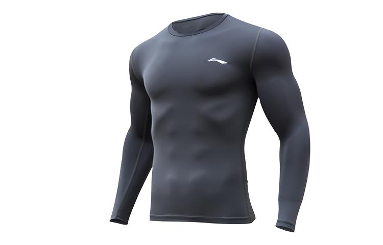 Li Ning Workout Clothing Men s Abyss Gray YUDT061-3 L