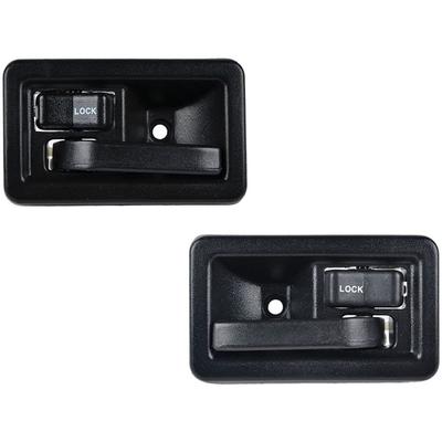 Pair LH & RH Black Front Door Handles Interior For 1987-2004 Wrangler Jeep YJ TJ