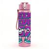 1PC Six Seven Retro Graffiti Letter Print 750ml Color Plastic Sports Water Bottle Leakproof Flip Straw Lid Suitable for Sports Office Home Use