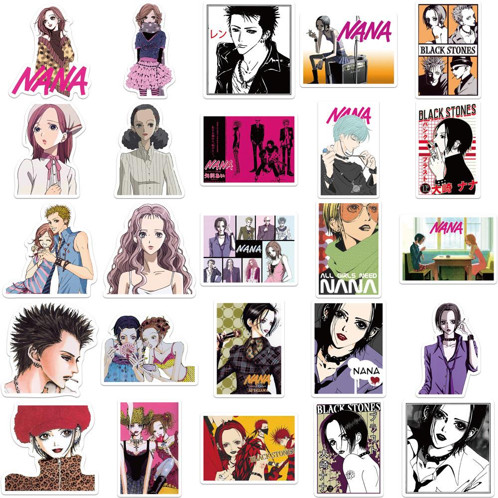 10/30/50pcs Cool NANA Anime Stickers Waterproof Graffiti Stationery Phone Classic Japanese Manga Decals Toys Gifts