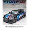 1/32 BWM-M4 Alloy Car Model High Simulation Diecasts Toy with Sound and Light Pull Back Vehicles Decoration Toys for Kids