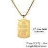 Dreamtimes Classic Islamic Koranic Ayatul Kursi Muslim Allah Necklace for Men Women Stainless Steel Arabic Jewelry Gifts