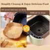 Square Disposable Air Fryer Baking Paper Microwave Over Barrel Non Stick Mat AirFryer Liner Silicone Oil Paper Tray Kitchen Tool