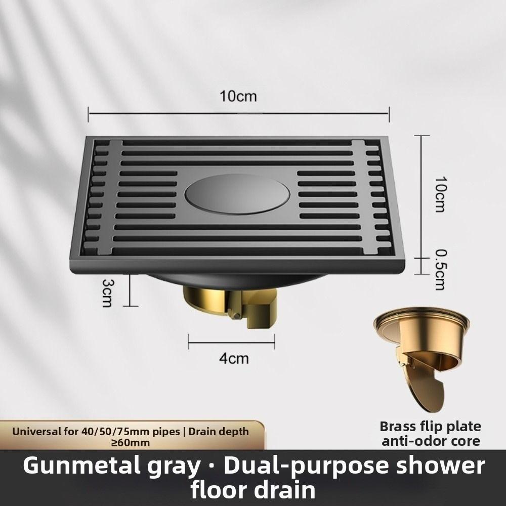 Anti-Odor Drain Valve Cover Dual Use Shower Trap Filter Bathroom Drain Plug  Shower Room