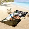 Asciugamano da Spiaggia con Stampa CR7, Asciugamano Grande Morbido ad Asciugatura Rapida per Spiaggia Campeggio Nuoto