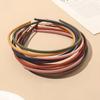 Colorful Matte Plastic Headband Korean Style Anti Slip Teeth Hair Clasp for Women Face Wash Press Hair Comfortable