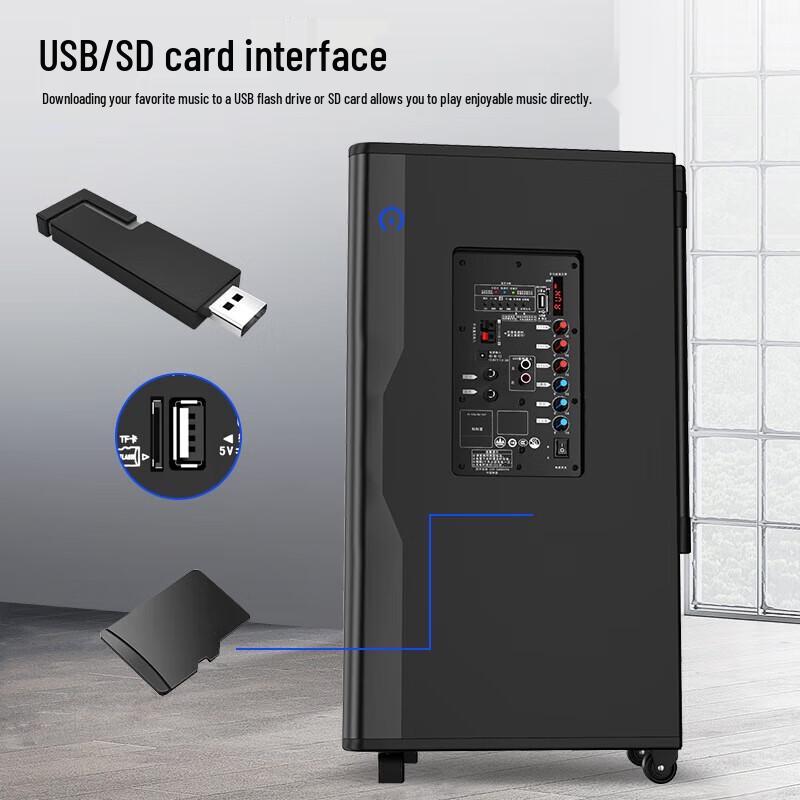 Soaiy SA-X80 Flagship 8-inch Portable KTV Bluetooth Speaker