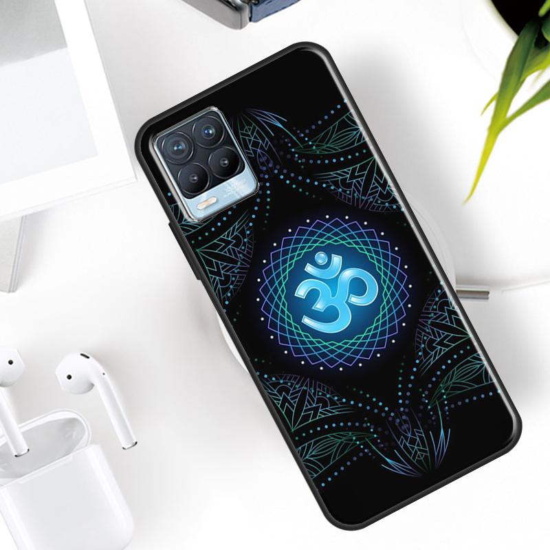 Aum Om Namaste Symbol Zen Yoga Case For Realme 15 11 Pro Plus 12 13 14  C71 C75 C55 C51 C53 C25 C63 C61 C65 C67 GT6 GT7 Pro