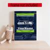 Seattle Seahawks Personalized Text Diamond Painting Round Diamond Mosaic Rhinestones Diamond Embroidery Craft Kit Wall Decor Without Frame